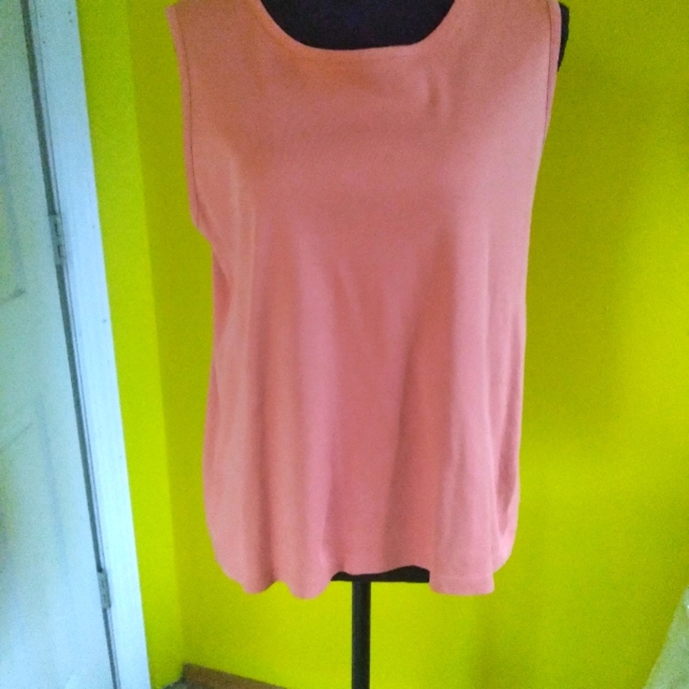 💥SUMMER LL Bean Summer Tank Size Large Reg Salmon color😯